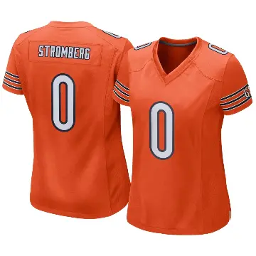 ＃0 Women's Ricky Stromberg Orange Game Chicago Bears Alternate Jersey