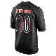 ＃00 Youth Custom Black Game Chicago Bears Carbon Fashion Jersey