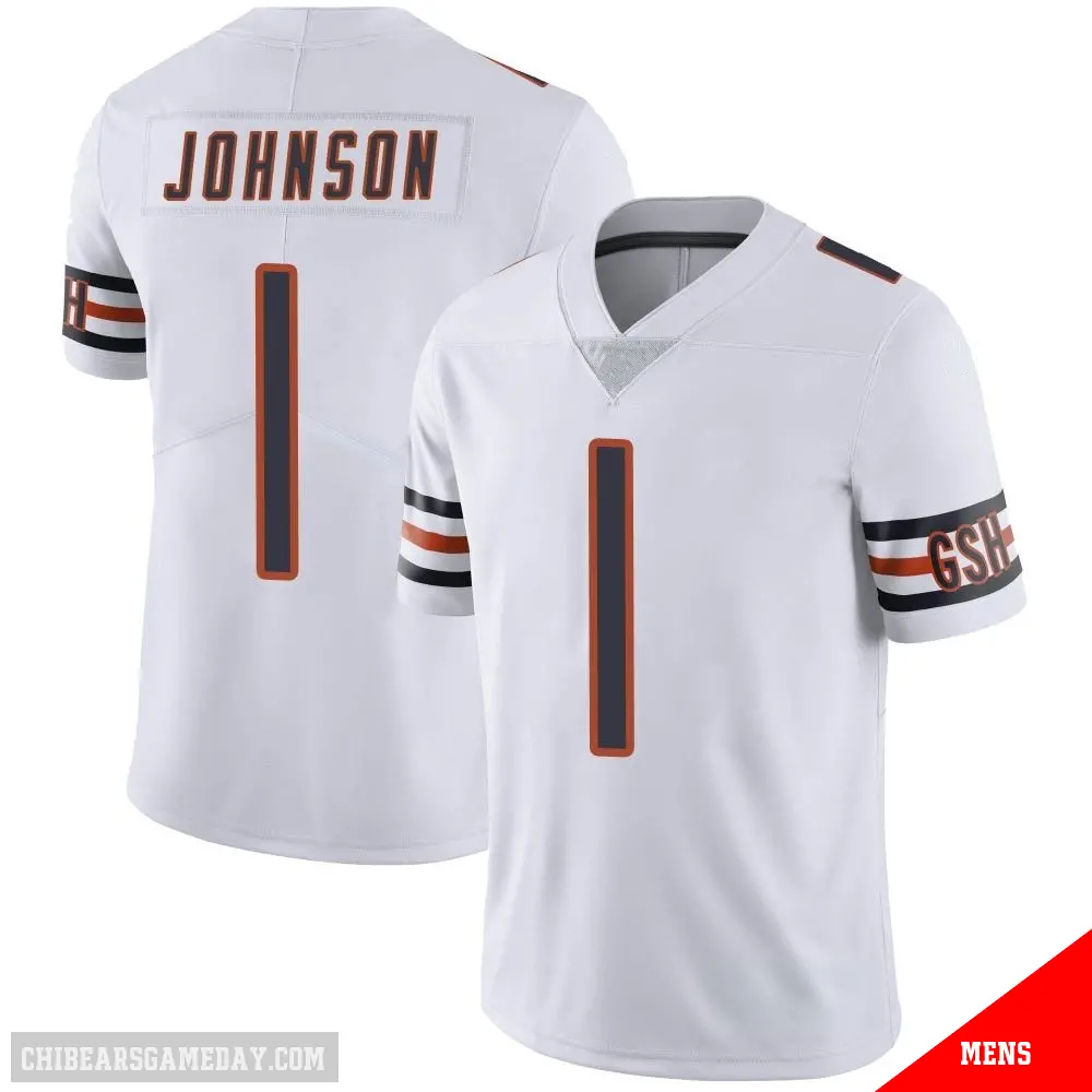 ＃1 Men's Jaylon Johnson White Limited Chicago Bears Vapor Untouchable Jersey