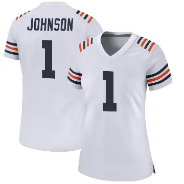 ＃1 Women's Jaylon Johnson White Game Chicago Bears Alternate Classic Jersey