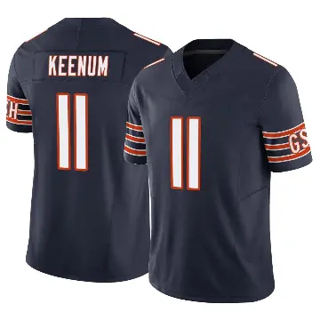 ＃11 Men's Case Keenum Navy Limited Chicago Bears Vapor F.U.S.E. Jersey