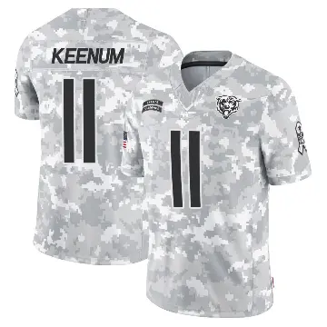 ＃11 Youth Case Keenum Arctic Camo Limited Chicago Bears 2024 Salute to Service Jersey