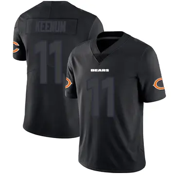 ＃11 Youth Case Keenum Black Impact Limited Chicago Bears Jersey