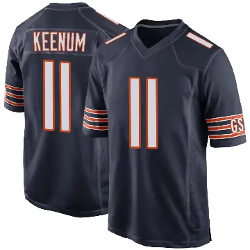 ＃11 Youth Case Keenum Navy Game Chicago Bears Team Color Jersey