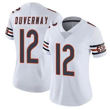 ＃12 Women's Devin Duvernay White Limited Chicago Bears Vapor Untouchable Jersey
