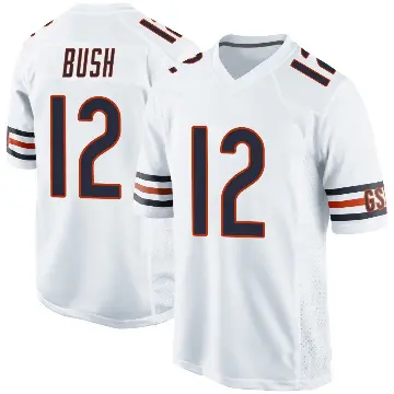 ＃12 Youth Devin Bush White Game Chicago Bears Jersey