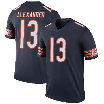 ＃13 Men's Maurice Alexander Navy Legend Chicago Bears Color Rush Jersey
