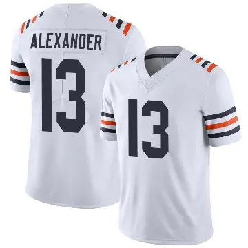 ＃13 Men's Maurice Alexander White Limited Chicago Bears Alternate Classic Vapor Jersey