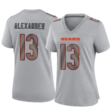 ＃13 Women's Maurice Alexander Gray Game Chicago Bears Atmosphere Fashion Jersey