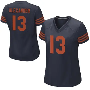 ＃13 Women's Maurice Alexander Navy Blue Game Chicago Bears Alternate Jersey