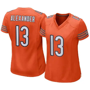 ＃13 Women's Maurice Alexander Orange Game Chicago Bears Alternate Jersey