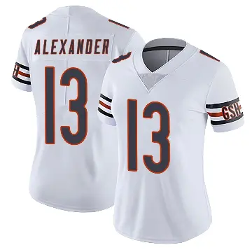 ＃13 Women's Maurice Alexander White Limited Chicago Bears Vapor Untouchable Jersey