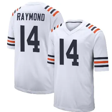 ＃14 Men's Kalif Raymond White Game Chicago Bears Alternate Classic Jersey