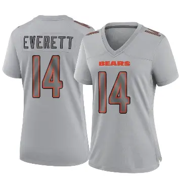 ＃14 Women's Gerald Everett Gray Game Chicago Bears Atmosphere Fashion Jersey