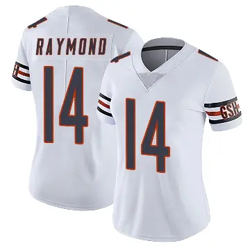 ＃14 Women's Kalif Raymond White Limited Chicago Bears Vapor Untouchable Jersey