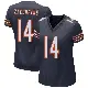 ＃14 Women's Olamide Zaccheaus Navy Game Chicago Bears Team Color Jersey