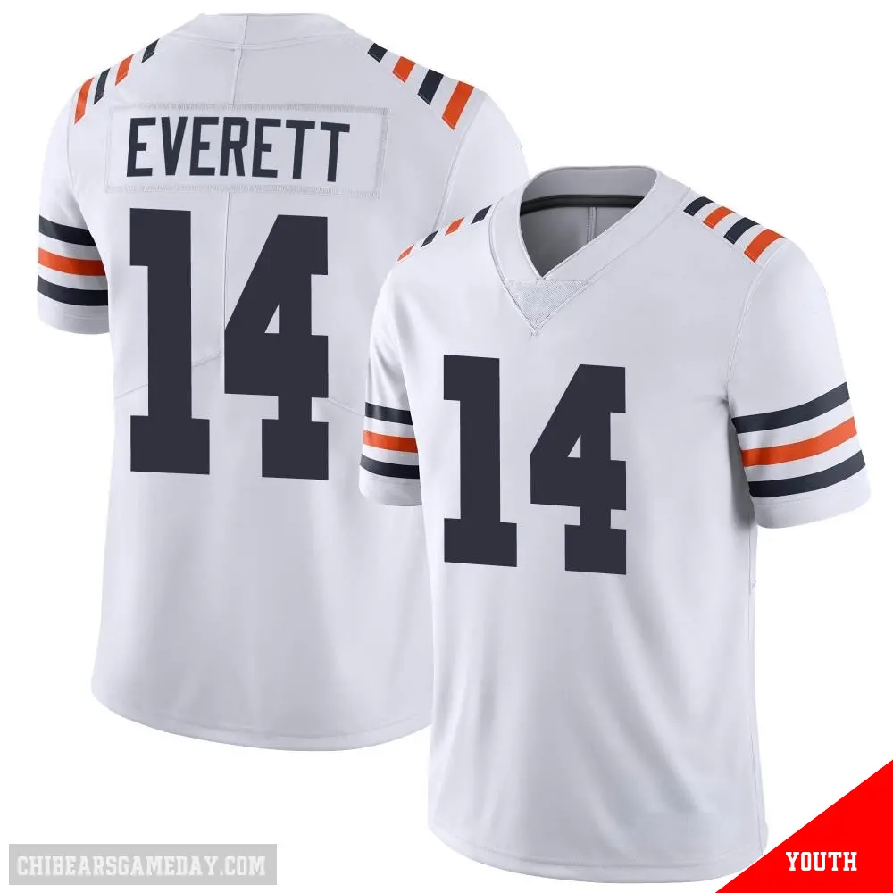 ＃14 Youth Gerald Everett White Limited Chicago Bears Alternate Classic Vapor Jersey