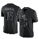 ＃15 Youth Rome Odunze Black Limited Chicago Bears Reflective Jersey