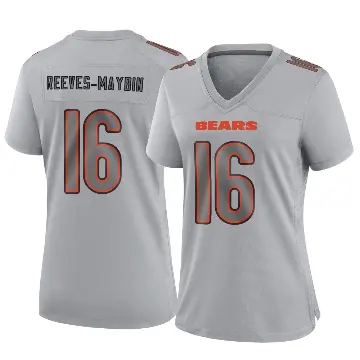 ＃16 Women's Jalen Reeves-Maybin Gray Game Chicago Bears Atmosphere Fashion Jersey