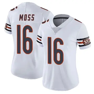 ＃16 Women's Miller Moss White Limited Chicago Bears Vapor Untouchable Jersey