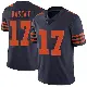 ＃17 Men's Tyson Bagent Navy Blue Limited Chicago Bears Alternate Vapor Untouchable Jersey