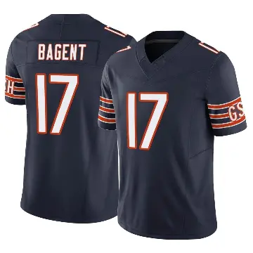 ＃17 Men's Tyson Bagent Navy Limited Chicago Bears Vapor F.U.S.E. Jersey