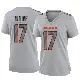 ＃17 Women's Barrington Wade Gray Game Chicago Bears Atmosphere Fashion Jersey