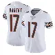 ＃17 Women's Tyson Bagent White Limited Chicago Bears Vapor Untouchable Jersey