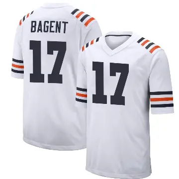 ＃17 Youth Tyson Bagent White Game Chicago Bears Alternate Classic Jersey