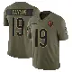 ＃19 Men's Tory Taylor Olive Limited Chicago Bears 2025 Salute to Service Jersey