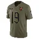 ＃19 Men's Tory Taylor Olive Limited Chicago Bears 2025 Salute to Service Jersey