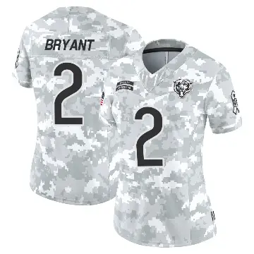 ＃2 Women's Coby Bryant Arctic Camo Limited Chicago Bears 2024 Salute to Service Jersey