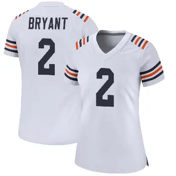 ＃2 Women's Coby Bryant White Game Chicago Bears Alternate Classic Jersey