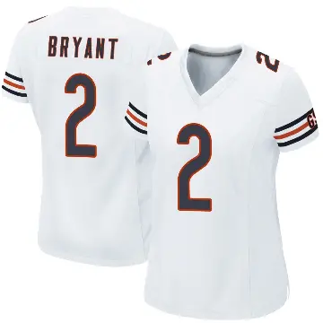 ＃2 Women's Coby Bryant White Game Chicago Bears Jersey