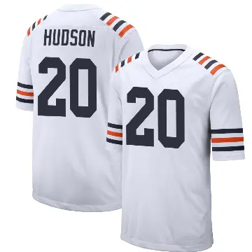 ＃20 Men's Kyron Hudson White Game Chicago Bears Alternate Classic Jersey