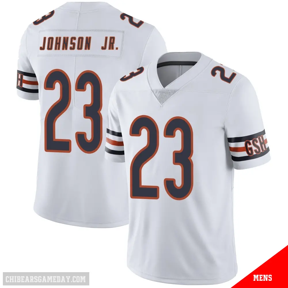 ＃23 Men's Anthony Johnson Jr. White Limited Chicago Bears Vapor Untouchable Jersey