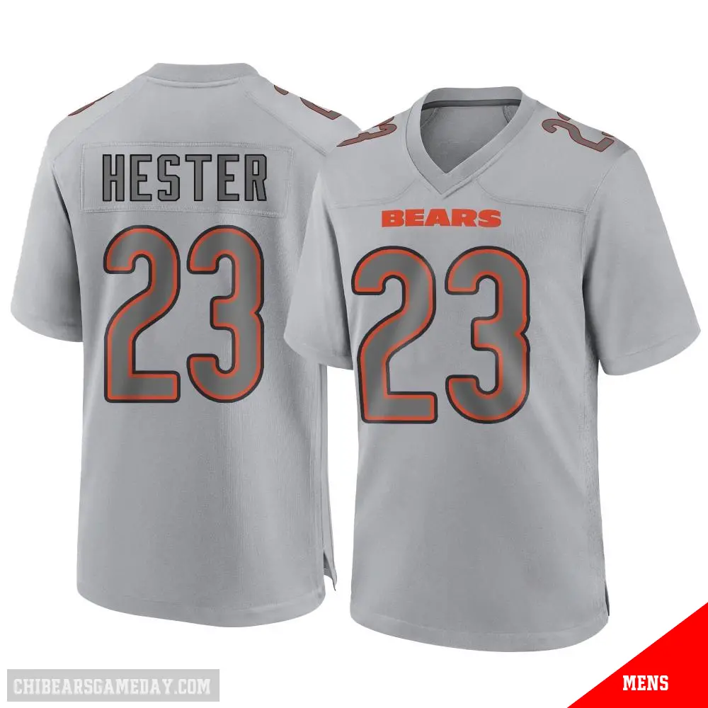 ＃23 Men's Devin Hester Gray Game Chicago Bears Atmosphere Fashion Jersey