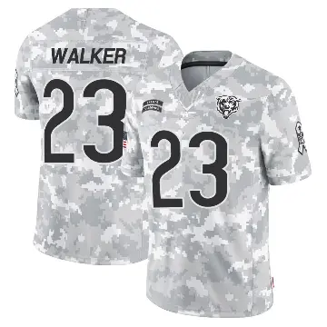 ＃23 Men's Jeremiah Walker Arctic Camo Limited Chicago Bears 2024 Salute to Service Jersey