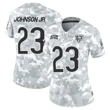 ＃23 Women's Anthony Johnson Jr. Arctic Camo Limited Chicago Bears 2024 Salute to Service Jersey