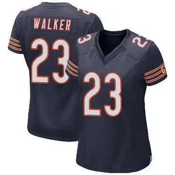 ＃23 Women's Jeremiah Walker Navy Game Chicago Bears Team Color Jersey