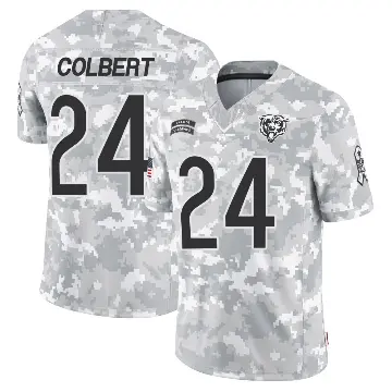 ＃24 Men's Adrian Colbert Arctic Camo Limited Chicago Bears 2024 Salute to Service Jersey