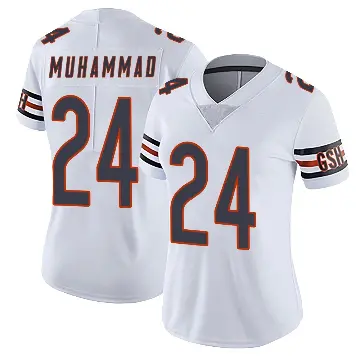 ＃24 Women's Malik Muhammad White Limited Chicago Bears Vapor Untouchable Jersey