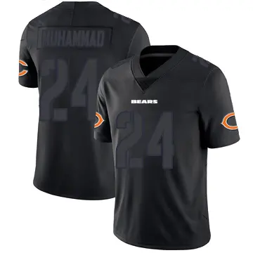 ＃24 Youth Malik Muhammad Black Impact Limited Chicago Bears Jersey