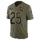 ＃25 Youth Kyle Monangai Olive Limited Chicago Bears 2025 Salute to Service Jersey