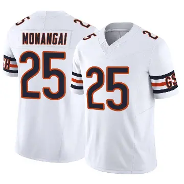 ＃25 Youth Kyle Monangai White Limited Chicago Bears Vapor F.U.S.E. Jersey