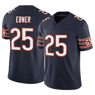 ＃25 Youth Trestan Ebner Navy Limited Chicago Bears Vapor F.U.S.E. Jersey