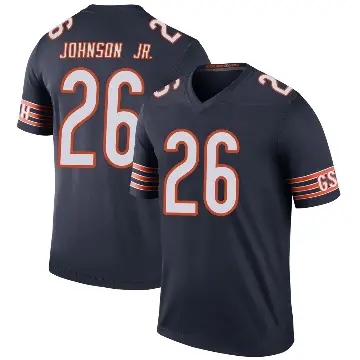 ＃26 Men's Anthony Johnson Jr. Navy Legend Chicago Bears Color Rush Jersey
