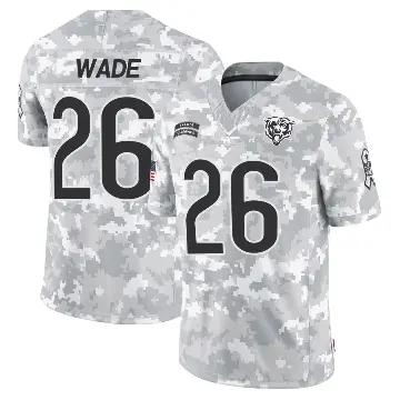 ＃26 Men's Shaun Wade Arctic Camo Limited Chicago Bears 2024 Salute to Service Jersey