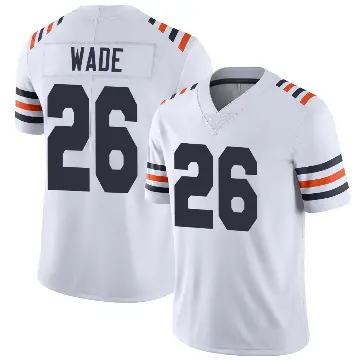 ＃26 Men's Shaun Wade White Limited Chicago Bears Alternate Classic Vapor Jersey