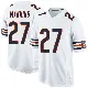 ＃27 Men's Dontae Manning White Game Chicago Bears Jersey